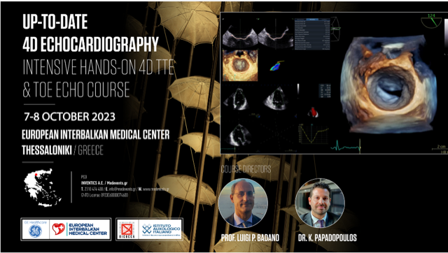 Up-to-date 4D Echocardiography: Intensive hands-on 4D TTE & TOE echo course